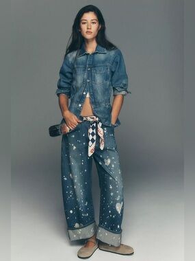 NWT Size 28 Tall - The Kayden Barrel Carpenter Jeans by Pilcro